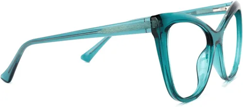 Vista 4 de Zeelool Elegantes TR90 - Gafas de gran tamaño con bloqueo de luz azul ojo de gato para computadora y juegos para mujer, Shelby OT414973