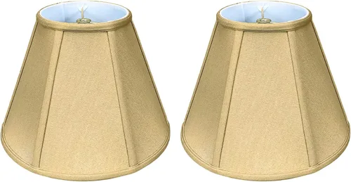 Vista 31 de Royal Designs, Inc. BS-707FC-6AGL Deep Empire Basic - Pantalla para lámpara con clip de llama, 3.5 x 6 x 5.75 pulgadas, color dorado antiguo