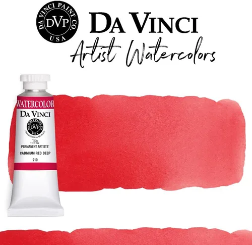 Vista 184 de DA VINCI PAINTS Pintura Acuarela Profesional para Artistas, Alizarin Crimson (Quinacridone), 37ml Índigo