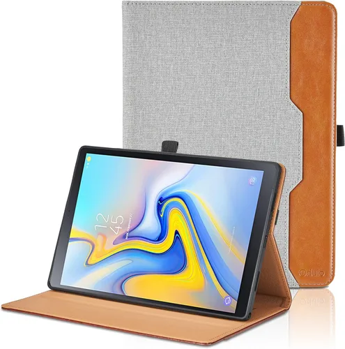 Vista 52 de Funda para Samsung Galaxy Tab A7 de 10,4 pulgadas 2020 (SM-T500/T505/T507) - Funda de piel sintética con función atril y bolsillo, función de Azul