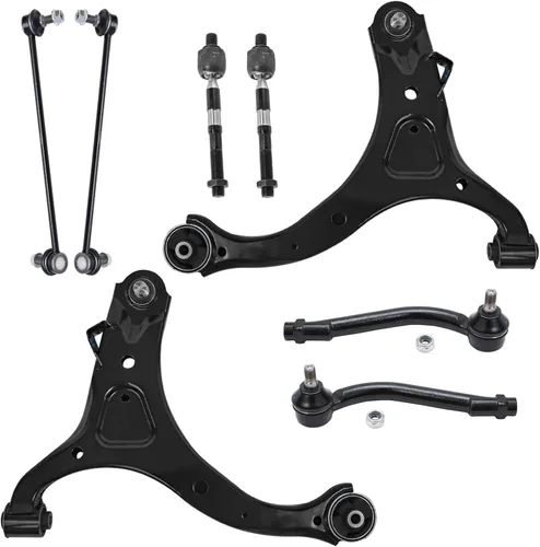 Vista 186 de Detroit Axle - Kit de brazos de control delanteros 2WD de 8 piezas para Ford F-150 Lincoln Mark LT 05-08, 4 brazos de control superior e inferior