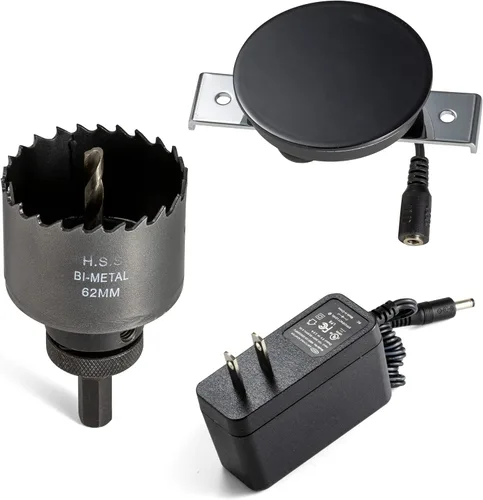 Vista 3 de NTW AirEnergy - Almohadilla de carga inalámbrica Qi con certificación WPC para muebles, instalación integrada, broca de sierra incluida. Funciona