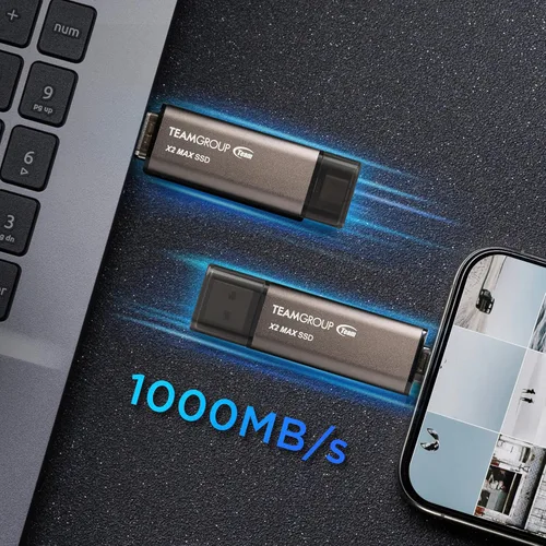 Vista 6 de TEAMGROUP X1 64GB USB 100MB/s 3.2 Gen 1 Tipo A y Tipo C (3.1/3.0) OTG Memoria USB de interfaz dual Compatible