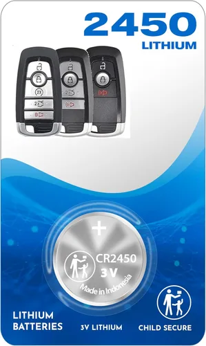 CR2450 OEM para llave remota Ford Lincoln compatible con carcasa (2017-2023) Bronco EcoSport Edge Expedition Explorer F-150 250 350 450 550 Fusion