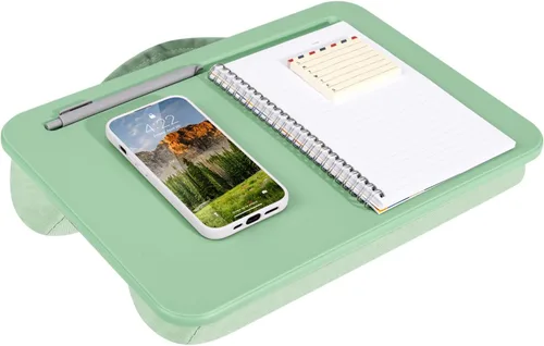 Vista 13 de LapGear - Escritorio compacto para regazo - Se adapta a laptops de hasta 15 pulgadas - Aqua Sky - Estilo núm. 43109