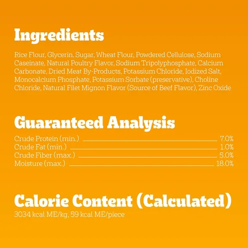 Vista 6 de Pedigree Mini Jumbone Golosinas para Perros Pequeños, Sabor a Carne de Res, 12 Golosinas (Paquete de 7)