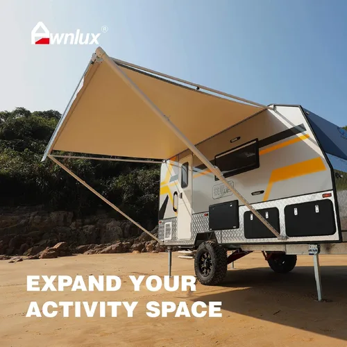 Vista 8 de Awnlux Toldo de repuesto de tela de vinilo impermeable para toldos, camping, tela de ajuste universal, protección solar UV, toldo para caravana