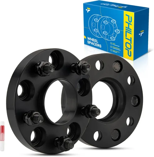Vista 48 de PHILTOP 4x100 1.25" Espaciadores de rueda para Yaris, 2 piezas de espaciadores de rueda centrados en buje con 54.1mm de diámetro interior del buje