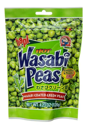 Hapi Hot Wasabi Peas 4.23 oz bolsa de HAPI
