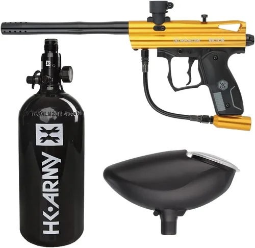 Vista 4 de Kit de pistola para paintball Action Village Kingman Spyder Victor Entry (Azul brillante)