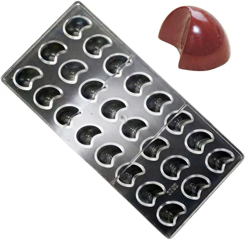 Vista 16 de Molde de policarbonato para chocolate, molde de caramelo de bricolaje, utensilios para hornear de plástico duro transparente, herramientas de 1