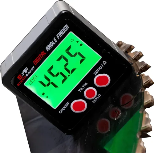 Vista 10 de S&F STEAD & FAST Medidor digital de ángulo magnético transportador inclinómetro de mesa de sierra de ángulo cubo de nivel con base magnética