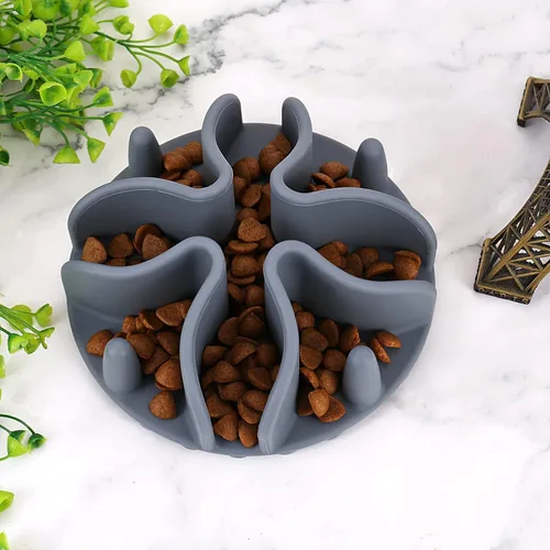 Vista 7 de Comedero lento para perro, alimentador lento de silicona para perros, gatos, cachorros, mascotas con ventosas resistentes para cuencos para perros