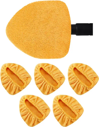 Vista 12 de Paquete de 5 almohadillas de microfibra, fundas de repuesto de felpilla de alta densidad mejoradas para herramientas de limpieza de parabrisas