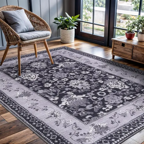 Vista 84 de CAMILSON Alfombras modernas de lujo con diamantes abstractos de 5 x 7 pies, suave, resistente a las manchas, fácil limpieza, no desprende pelo