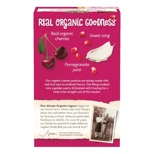 Vista 6 de Nature's Path, pasteles glaseados orgánicos de cereza y granada para tostador, 11 oz (Paquete de 1), sin transgénicos