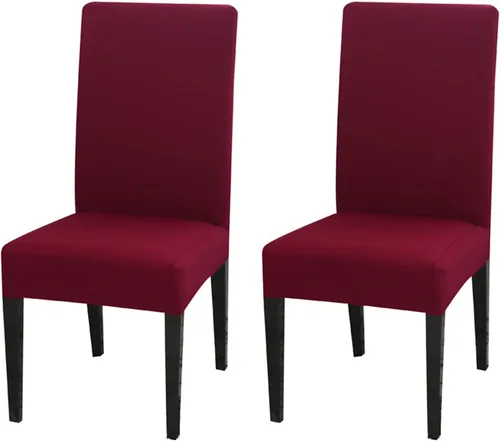Vista 57 de Dimatic - Juego de 2 fundas protectoras para sillas de comedor, de elastano elástico, extraíbles y lavables, fundas para sillas de comedor, cocina