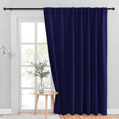 Vista 51 de NICETOWN Cortinas para Puerta Corredera, Cortina Térmica Ancha Oscurecedora para Puerta de Patio, Persiana Vertical, Cortinas para Puerta de Vidrio