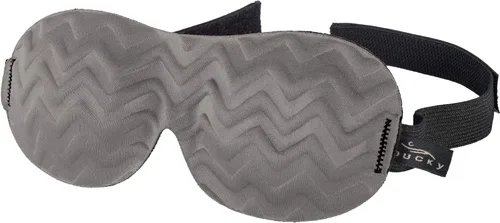 Vista 6 de Bucky Máscara de ojos ultraligera para viajar y dormir, color negro, talla única