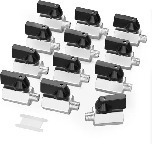 Vista 11 de GASHER 3 piezas Mini Válvula de Bola de Latón Interruptor de Cierre, 1/2 Pulgada Hembra x 1/2 Pulgada Hembra Rosca de Tubería Válvula de cierre