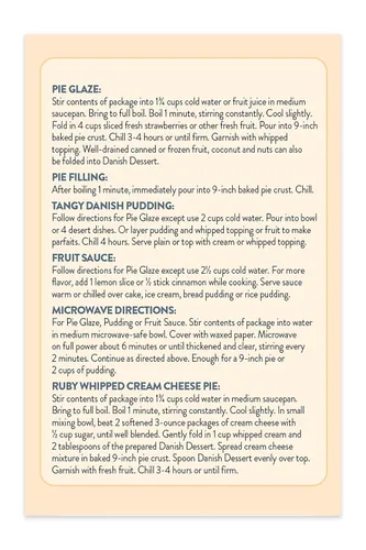 Vista 3 de Junket Postre danés de frambuesa, 4.75 onzas (paquete de 1) relleno de pastel, pudines y glaseados