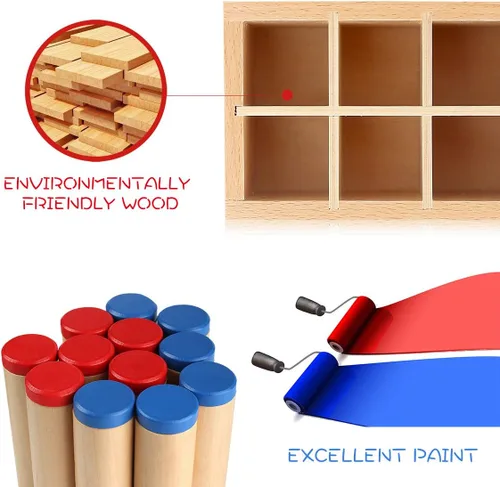 Vista 3 de Juego de cilindros de sonido Montessori Sensorial Material Caja de sonido Juguete de desarrollo temprano con caja de madera