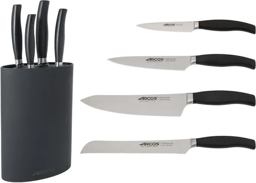Vista 2 de Arcos Juego de 4 cuchillos de cocina forjados (cuchillo de pelar + cuchillo de cocina + cuchillo de chef + cuchillo de pan) acero inoxidable