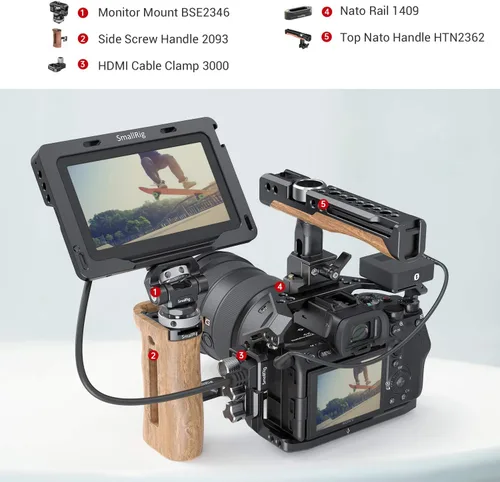 Vista 7 de SMALLRIG Armazón para cámara Sony Alpha 7S III / A7S III / A7SIII / A7S3-2999