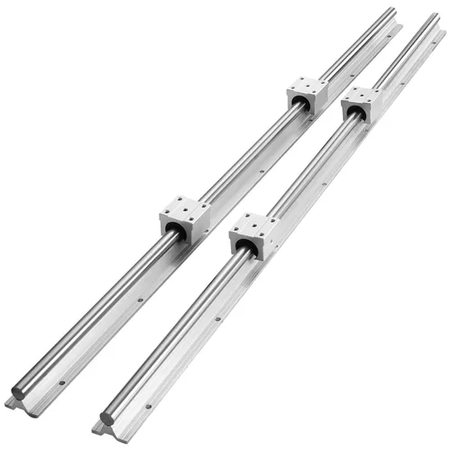 Vista 15 de VEVOR Riel lineal, 2 piezas SBR20-1500mm, carril de deslizamiento lineal, kit CNC de 4 piezas de bloque de rodamiento SBR20UU, kit de carriles