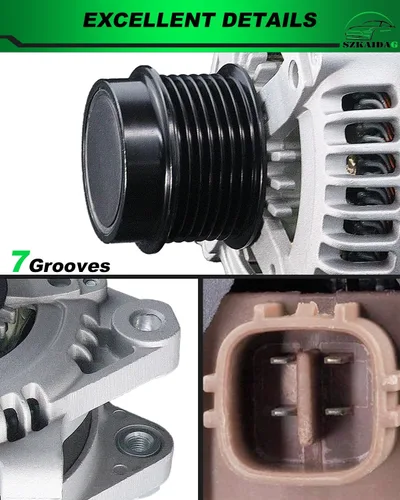 Vista 62 de Alternador de 4.0L para: Ford Explorer 2002 2003 2004, Explorer Sport Trac 2001-2004 para: Mercury Mountaineer 2001-2004, polea de 6 ranuras de 12V