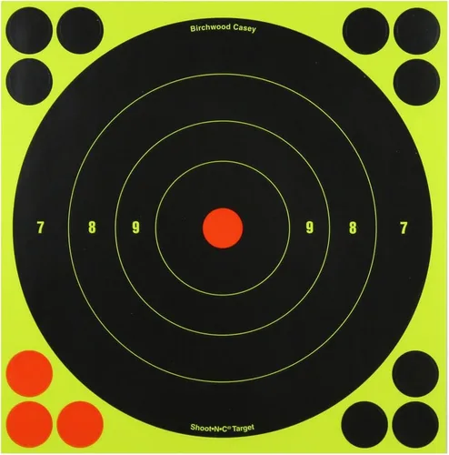 Vista 3 de Birchwood Casey Shoot•N•C 8" Bullseye Paper Shooting Target