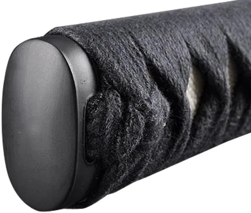 Vista 6 de Handmade Sword - Espada Katana de entrenamiento Iaido sin afilar de acero inoxidable, hecha a mano, espada completa, vaina negra