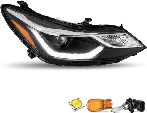 Vista 25 de JSBOYAT Compatible con el conjunto de faros delanteros Chevy Cruze 2016-2019 de repuesto, halógeno, no proyector, faro delantero estilo OE, lado