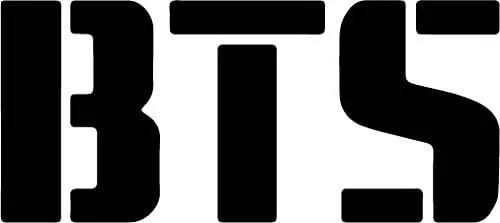 Vista 2 de Marco de matrícula personalizado "I Love BTS/K-POP, plateado, cromado + calcomanía BTS (mismo color) cromo brillante/ajuste universal (negro)