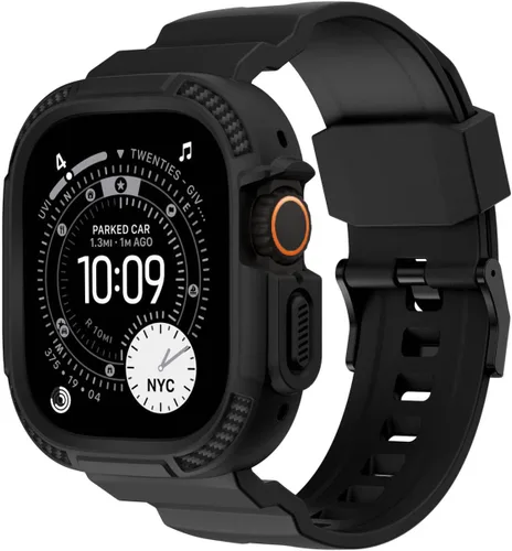 Vista 10 de Orobay compatible con Apple Watch Band de 45 mm 44 mm 42 mm, correa resistente a los golpes para iWatch SE Series 7 6 5 4 3 2 1 45 mm 44 mm 42 mm