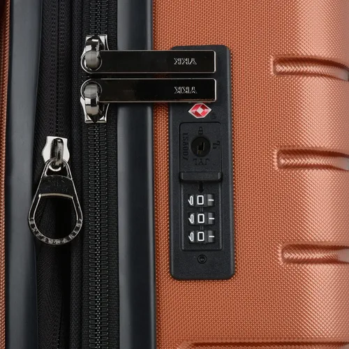 Vista 9 de Traveler's Choice Policarbonato Archer, Naranja, Archer - Equipaje expandible de policarbonato con ruedas giratorias