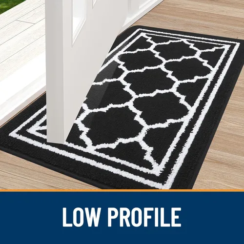 Vista 3 de Buganda Alfombra para Puerta Interior, Tapete Resistente a la Suciedad y Absorbente, Antideslizante, Alfombras de Perfil Bajo para Entrada