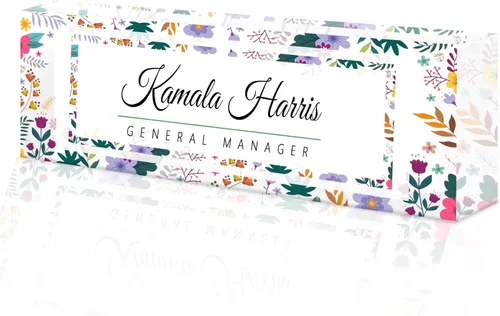 Vista 43 de Desk Name Plate Custom, Acrylic Name Plate, Personalized Name Plates for Office Gifts,Desk Decor,Teacher,Employee Appreciation Gifts