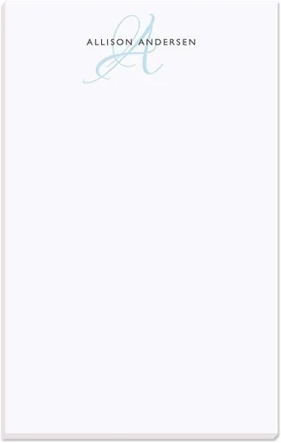 Vista 37 de Current Juego de 4 bloc de notas personalizado con inicial, 100 hojas, varios tamaños, ideal para listas de compras, listas de comestibles y regalos