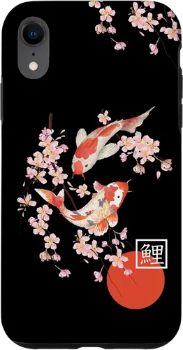 Vista 25 de Cherry Blossom Koi Carp Fish Japanese Sakura Graphic Art Case for iPhone 17