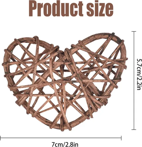 Vista 2 de 15 bolas decorativas de mimbre de ratán, rellenos de jarrón para Halloween, árbol de Navidad, juguete masticable para mascotas, pájaros, fiestas