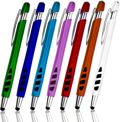 Lápiz óptico para pantallas táctiles y bolígrafos de escritura, con punta de lápiz óptico sensible - 2 en 1, compatible con tus dispositivos de