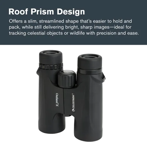 Vista 5 de Celestron - Prismáticos Outland X 8x42 – Ideales para Observación de Aves y Actividades al Aire Libre – Lentes Objetivas de 42mm – Amplio Campo