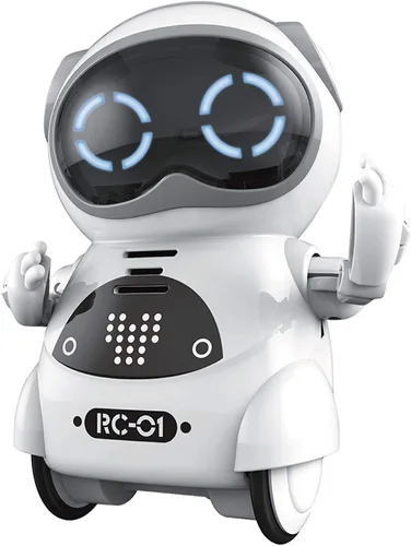 Vista 10 de GoolRC 939A Robot de Bolsillo que Habla, Diálogo Interactivo con Reconocimiento de Voz y Función de Grabación, Canta, Baila, Cuenta Historias, Mini