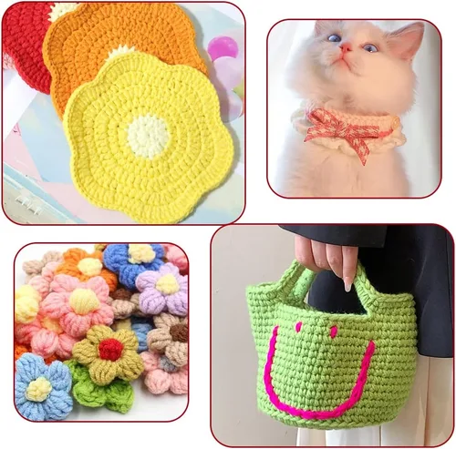 Vista 7 de Gancho de ganchillo de aluminio de 2 mm, agujas de ganchillo lisas, agujas de tejer para manualidades con hilo, gran regalo artesanal hecho a mano