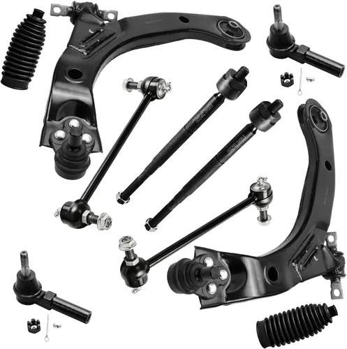 Vista 16 de Detroit Axle - Kit de suspensión delantera de 10 piezas para Chevrolet Trailblazer GMC Envoy 2002-2009 2003 2004 2005 2006 2007 2008 Brazos