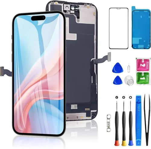 Vista 26 de Reemplazo de pantalla para iPhone 11 de 6.1 pulgadas, reemplazo del digitizador LCD táctil Diykitpl 3D para A2111, A2223, A2221, con kit