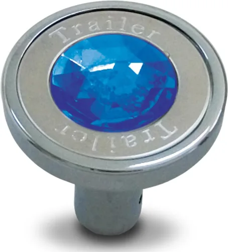 Vista 9 de GG Gran General 95830 Manija de aire de aluminio cromado con agujero de alfiler ámbar con tractor y joya ámbar