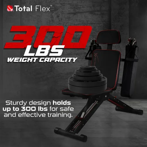 Vista 2 de TOTAL FLEX Diseño Compacto, Gimnasio en Casa, Ejercicios Versátiles, Equipo de Entrenamiento, Equipo de Fitness