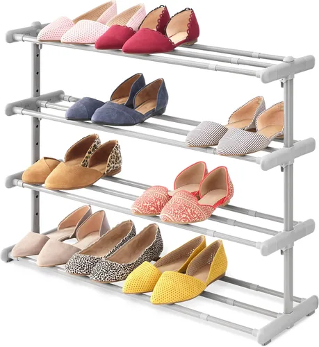 Vista 11 de Whitmor Torre de zapatos de 10 niveles, 50 pares, cromo